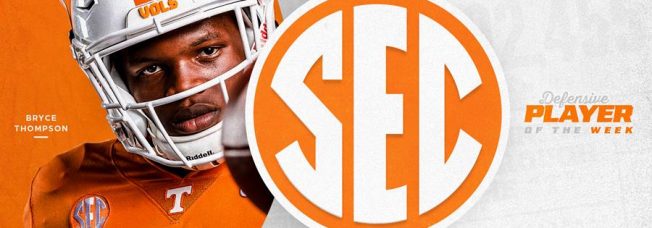 Thompson Named SEC Defensive Player of the Week